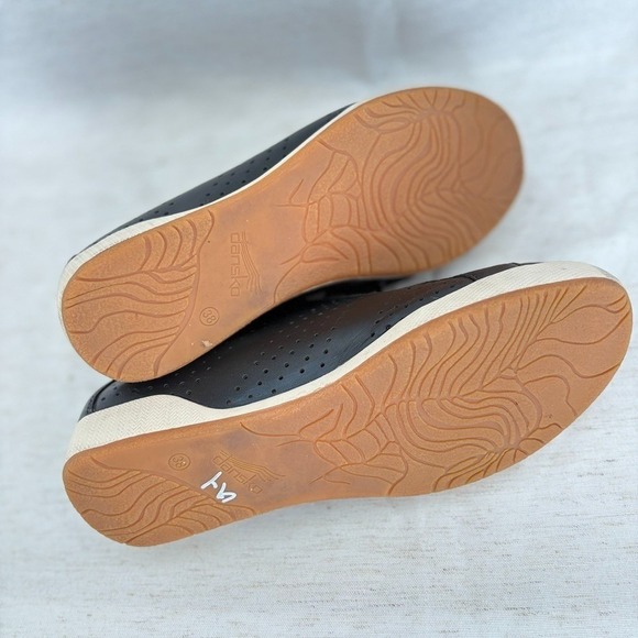 Dansko Orli‎ Womens Size 7.5 Shoes Black Leather Sneakers EU 38 Comfort - Picture 5 of 6